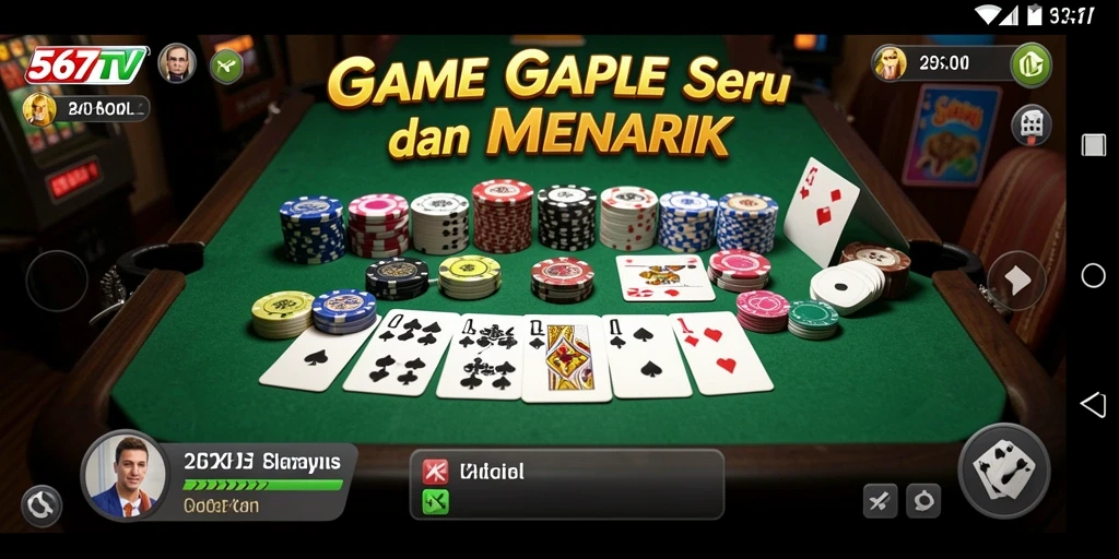Tampilan gameplay Gaple yang seru dan interaktif.