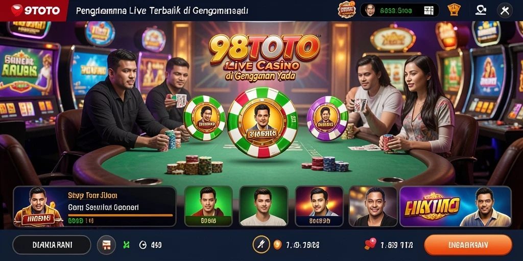 Gameplay Live Casino yang mengesankan dengan dealer langsung.