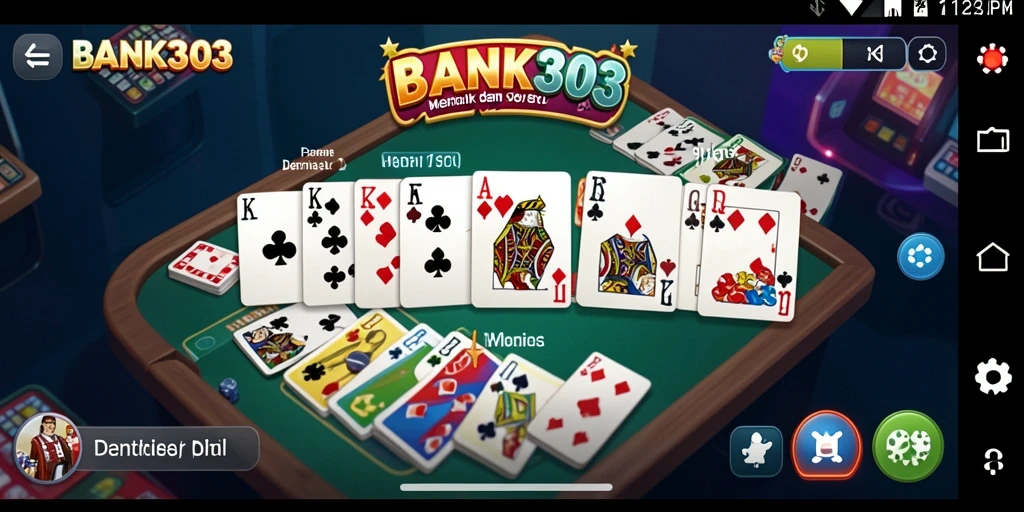 Tampilan gameplay menarik dari permainan Domino BANK303.