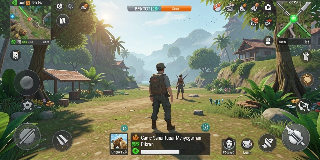 Tampilan gameplay santai dan penuh warna dari BENTO123.