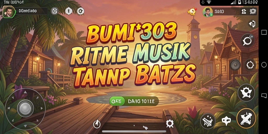 Tampilan gameplay BUMI303 saat bermain musik interaktif.