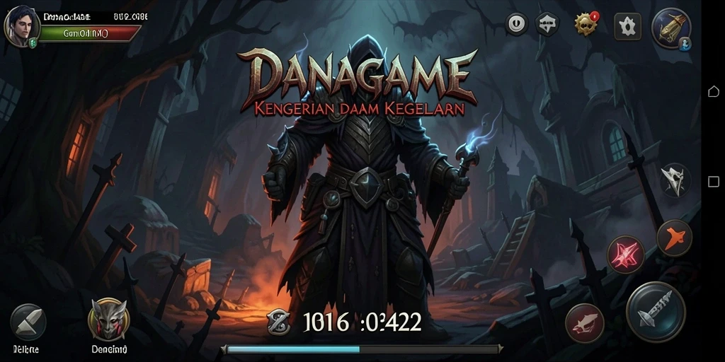 Tangkapan layar gameplay menakutkan dari DANAGAME.