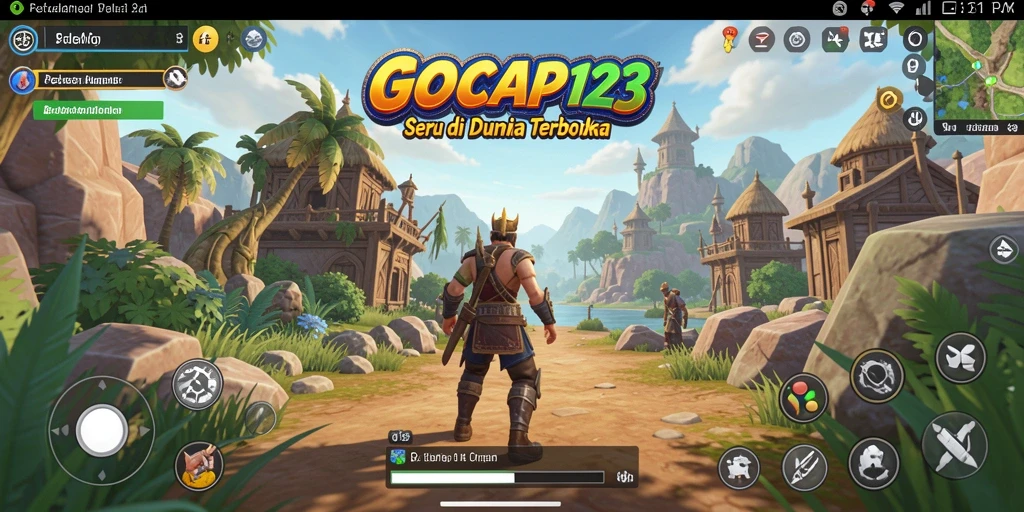 Tampilan gameplay yang menggambarkan kebebasan petualangan di dunia terbuka.