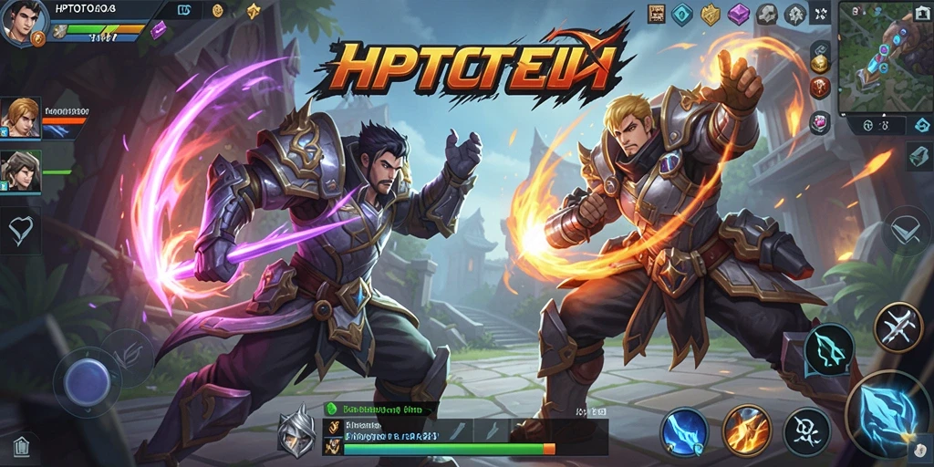 Tangkapan layar gameplay HPTOTO yang menunjukkan aksi pertarungan tim yang mendebarkan.
