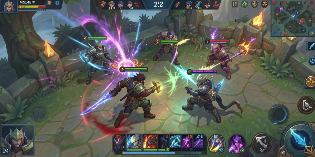 Gameplay seru di MNDUIT dengan karakter yang beragam.