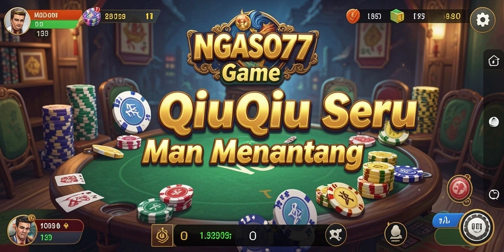 Screenshot gameplay NGASO77 menampilkan aksi QiuQiu yang mendebarkan.