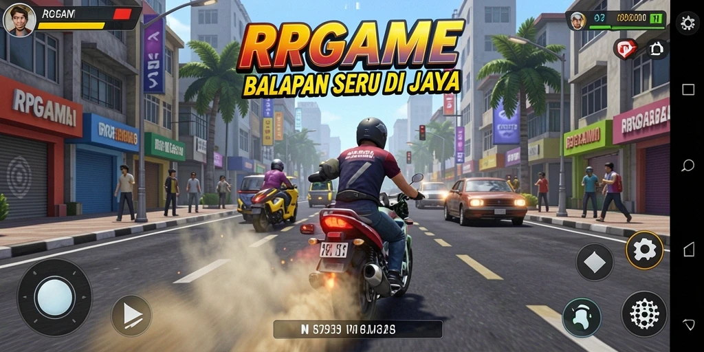 Gameplay RPGAME yang mendebarkan dan penuh aksi balapan.