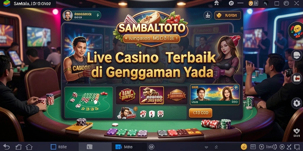 Tampilan gameplay Live Casino yang menarik dan interaktif di SAMBALTOTO.
