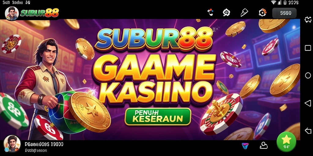 Tampilan gameplay menarik dari SUBUR88 dengan suasana kasino yang nyata.