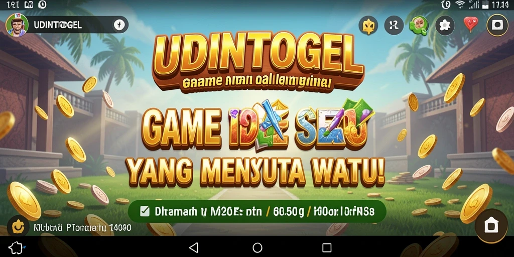 Screenshot game UDINTOGEL menunjukkan gameplay yang santai dan mengasyikkan.
