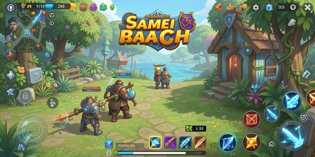 Gameplay ZK6 yang santai dan menghibur dengan berbagai mini-game.